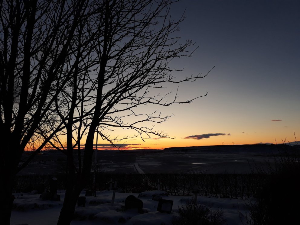 Svartasta skammdegið  (ljósm. khg)