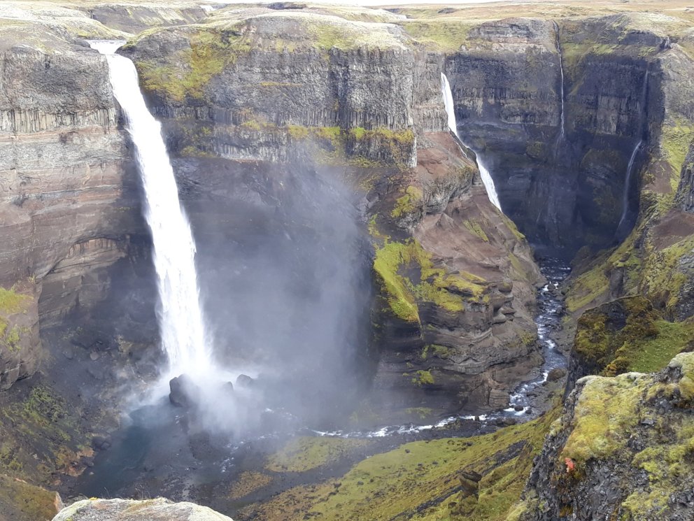 Háifoss og Granni í Þjórsardal (Mynd ótengd frétt.)Ljósm. khg