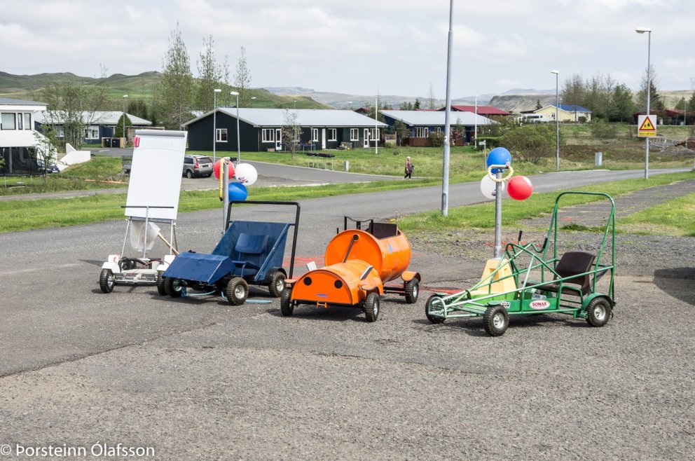 Kassabílarnir tilbúnir í rallýið