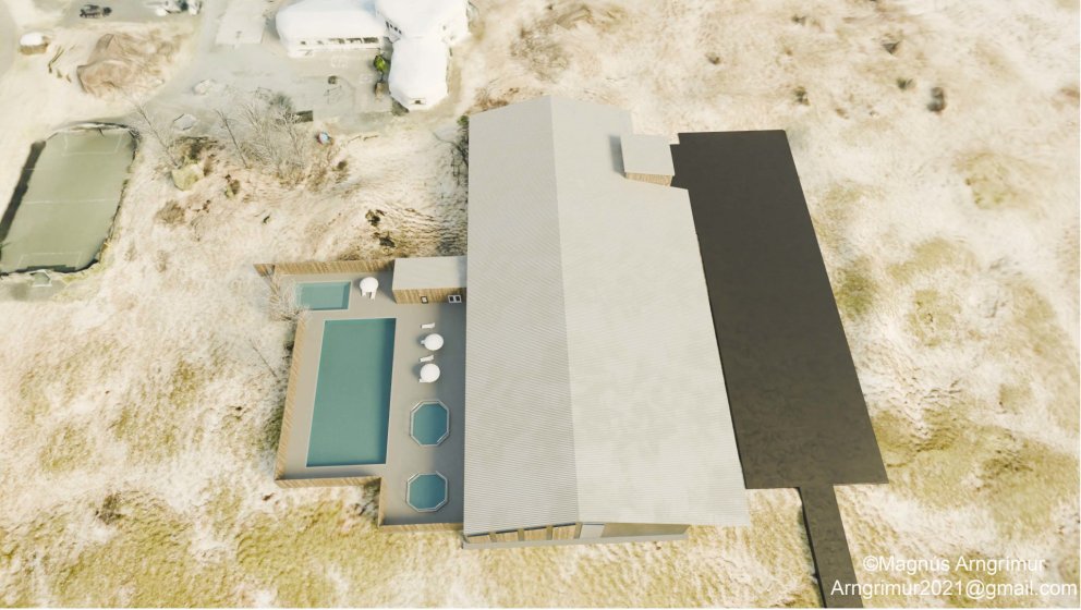 Mynd af íþróttahúsinu