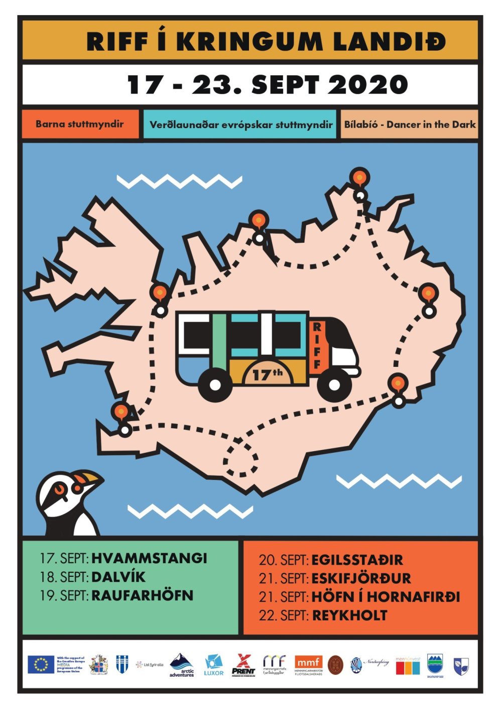 Riff í kringum landið  17. - 23. september