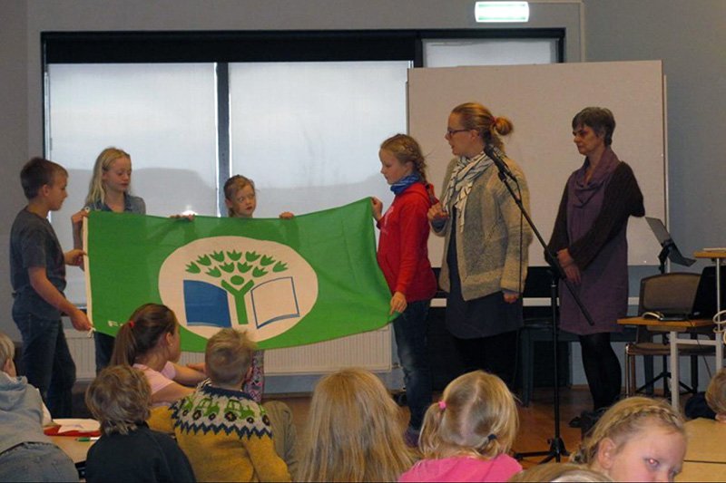 Grænfáninn afhentur Þjórsárskóla í sjötta sinn