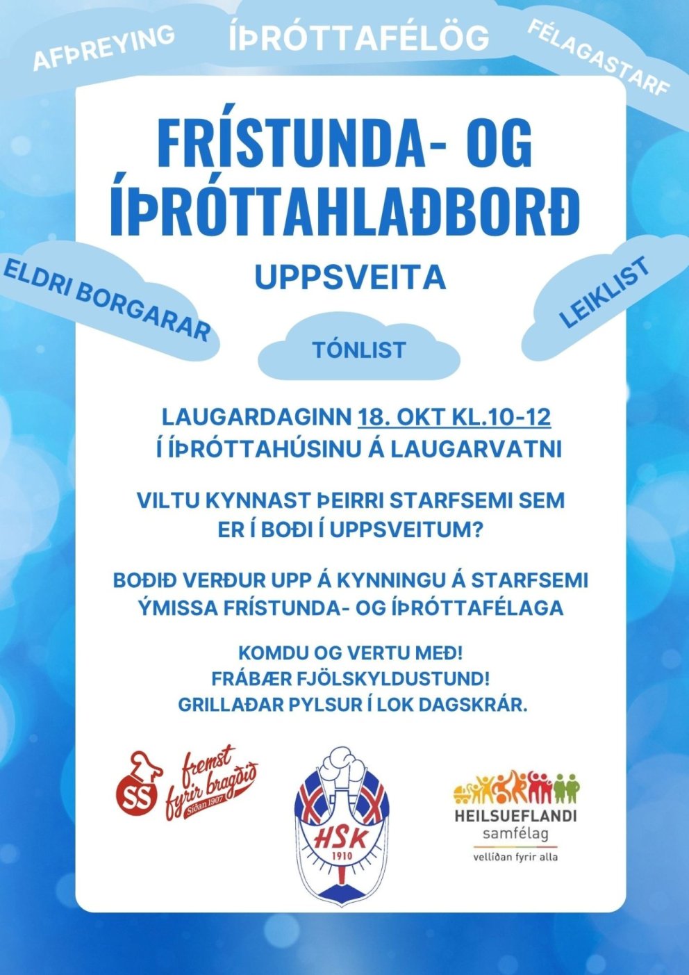 Frístunda- og íþróttahlaðborð í uppsveitum