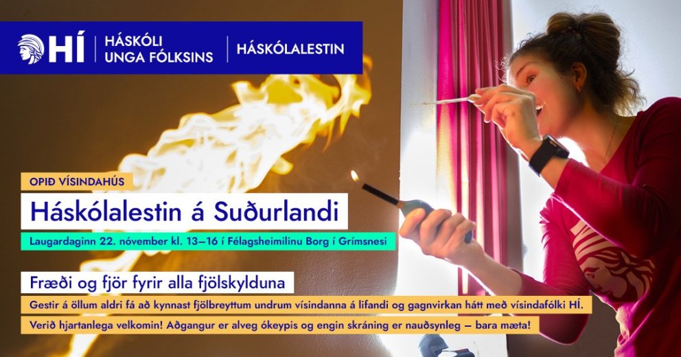Háskólalestin í Uppsveitum og Flóa - Vísindi fyrir allt samfélagið