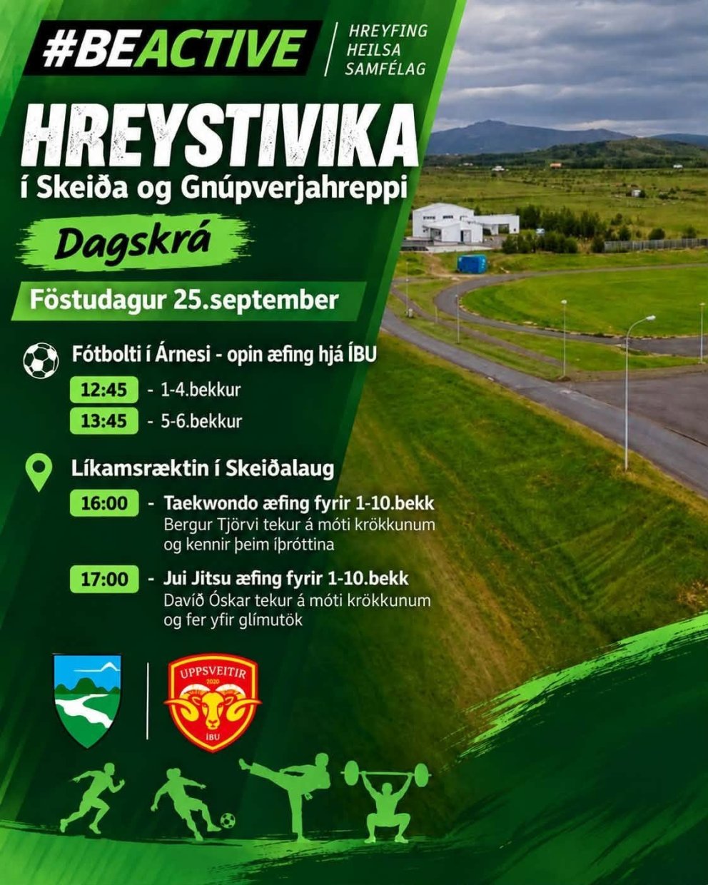 Hreystivika- dagskrá föstudaginn 25. september