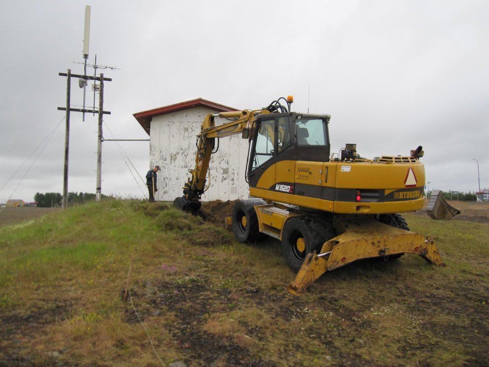Mynd af framkvæmdum - en myndin tengist efni fréttarinnar ekki beint