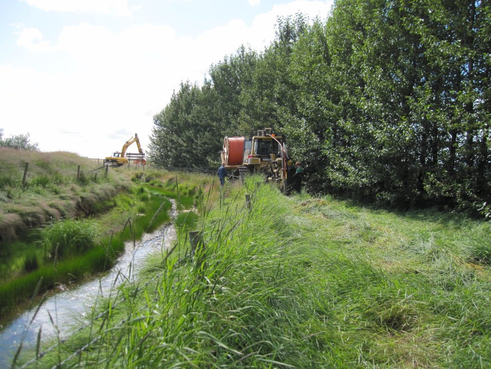 Lagning ljósleiðara 2011