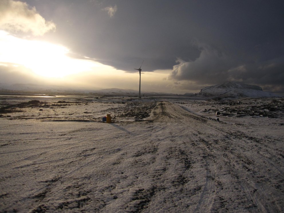 Vindmylla á Hafinu  við Búrfellsvirkjun
