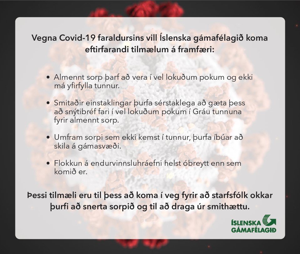 Auglýsing frá Íslenska gámafélaginu