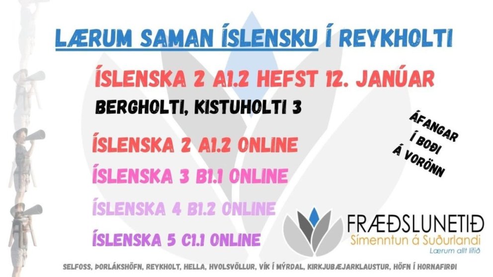 Lærum saman íslensku- námskeið