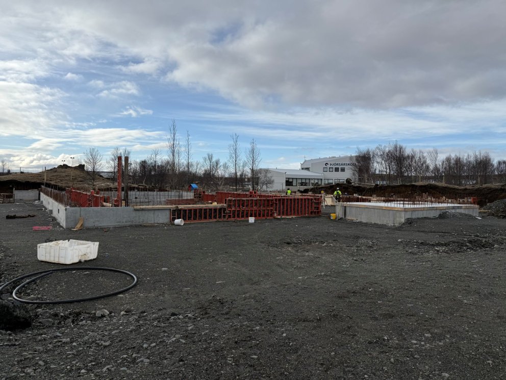 Af verkstað þar sem fornleifarnar fundust