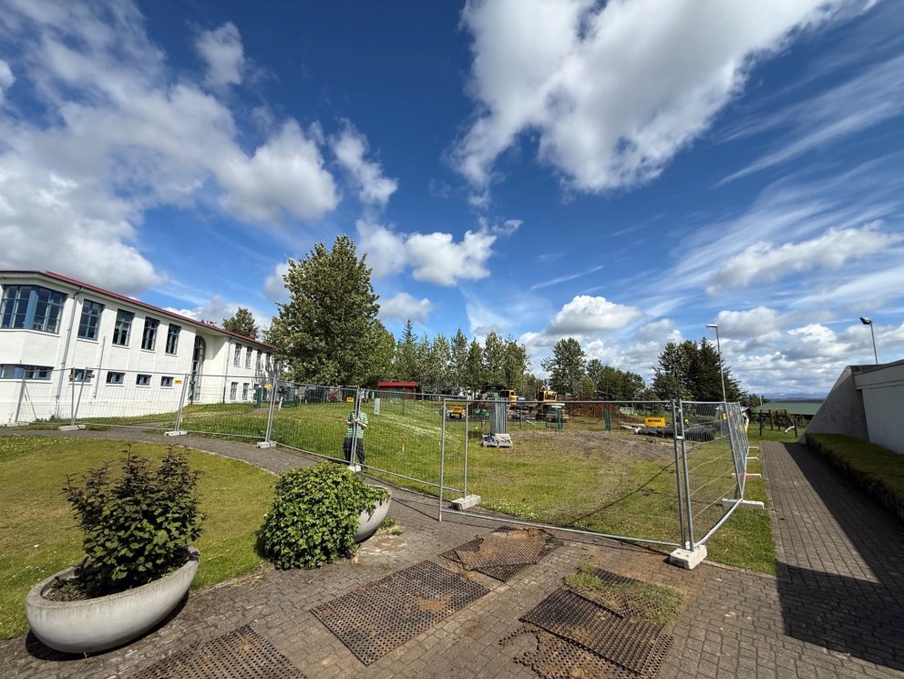 Framkvæmdir við Leikholt