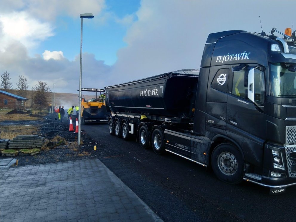 Malbikunarframkvæmdir í Hamragerði í Árneshverfi