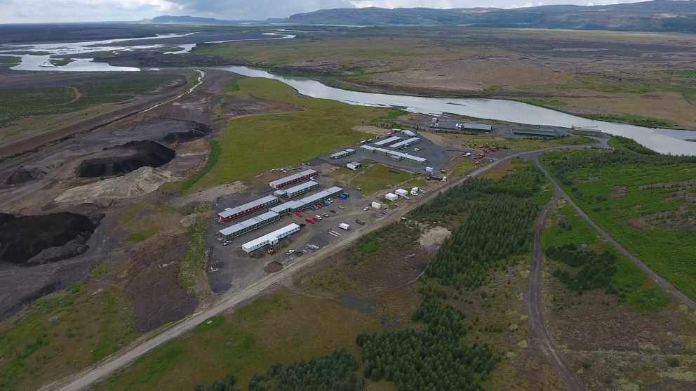 Búðasvæði við Búrfellsvikjun 2016