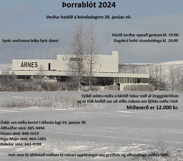 Þorrablót í Árnesi 2024