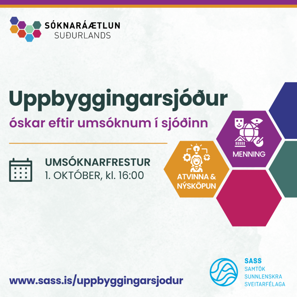 Uppbyggingarsjóður Suðurlands og aðstoð byggðaþróunarfulltrúa