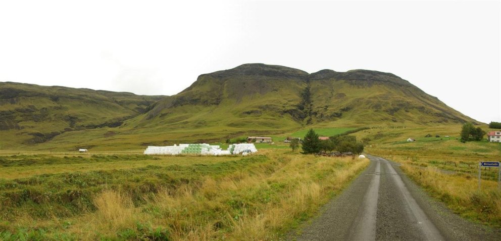 Séð heim að Birnustöðum 1 á Skeiðum