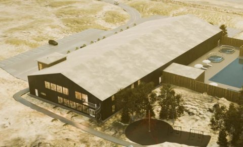 Framleiðsla á gluggum og hurðum fyrir íþróttamiðstöð