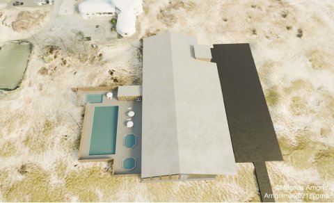 Mynd af íþróttahúsinu