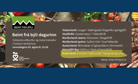 Beint frá býli dagurinn haldinn hátíðlegur sunnudaginn 23. ágúst