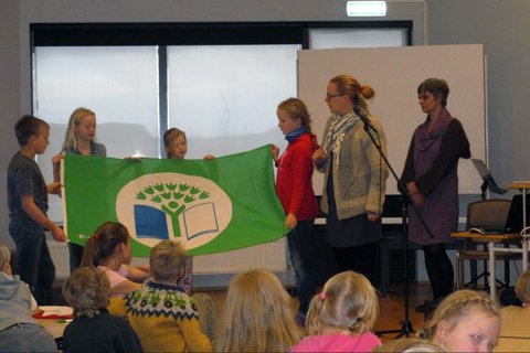 Grænfáninn afhentur Þjórsárskóla í sjötta sinn