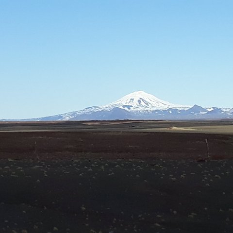 Hekla séð af Rangárvöllum