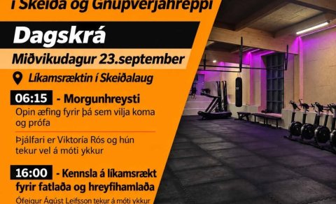 Hreystivika dagskrá miðvikudagsins 23. september