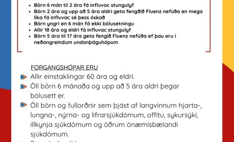 Inflúensubólusetning í Uppsveitum