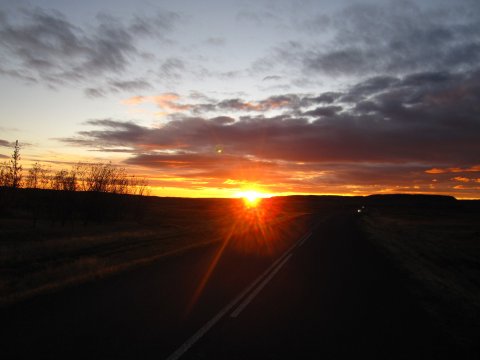 Sólsetur í Skeiða- og Gnúpverjahrepppi