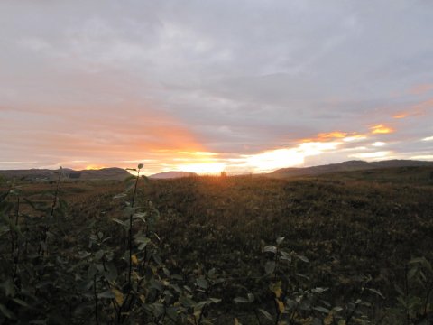 Sólarupprás í Skeiða- og Gnúpverjahreppi