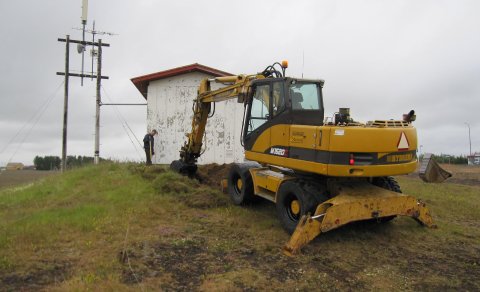 Mynd af framkvæmdum - en myndin tengist efni fréttarinnar ekki beint