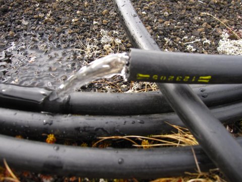 Viðgerð á vatnsveitu