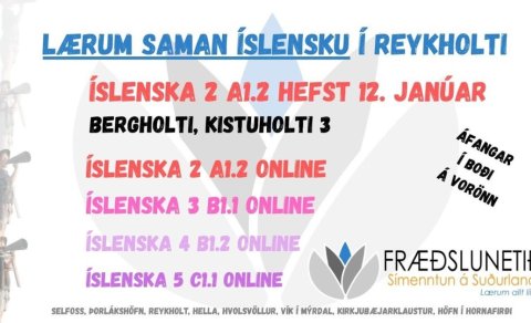 Lærum saman íslensku- námskeið