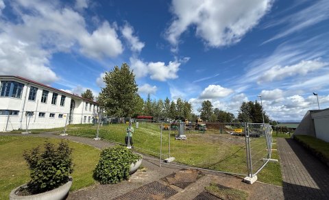 Framkvæmdir við Leikholt