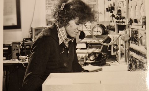 Sigvaldi loftskeytamaður á Ísafirði 1976