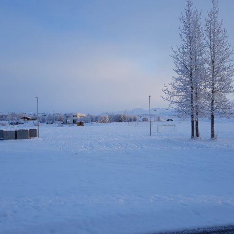 Allt á kafi í snjó