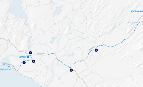 Upphaf flutninga á vindmyllum í Vaðölduver